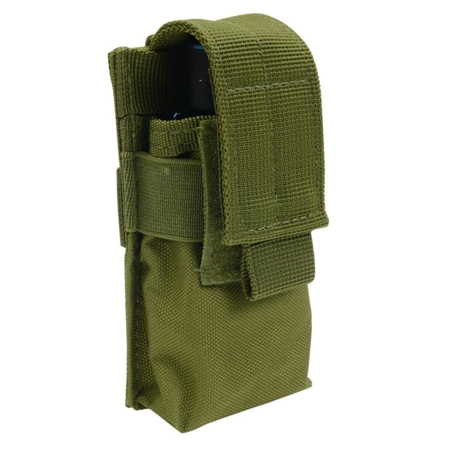 フラッシュライトポーチ MOLLE対応 ベルクロ高さ調整可能 ナイロン