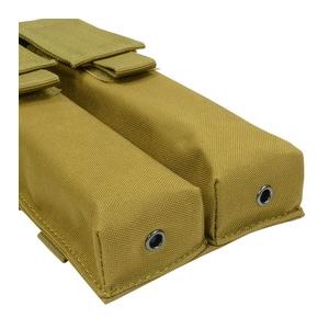 ダブルマガジンポーチ UMP45マガジン用 MOLLE対応 [ ブラック ] サブ