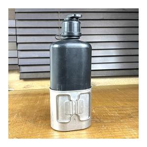 スイス軍放出 キャンティーン M84 0.8L カップセット [ 2重 / 難あり