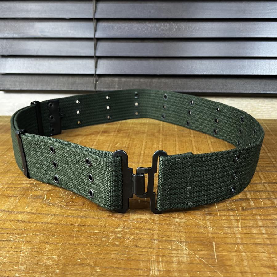 ベルギー軍放出品 ピストルベルト 布製 ドットボタン [ 良い