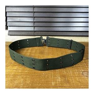 ベルギー軍放出品 ピストルベルト 布製 ドットボタン [ 良い
