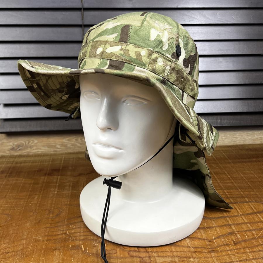 【実物美品】イギリス軍 蚊帳保護ヘッドネット (DPMブーニーハット付) 実物美品】イギリス軍 蚊帳保護ヘッドネット (DPMブーニーハット付