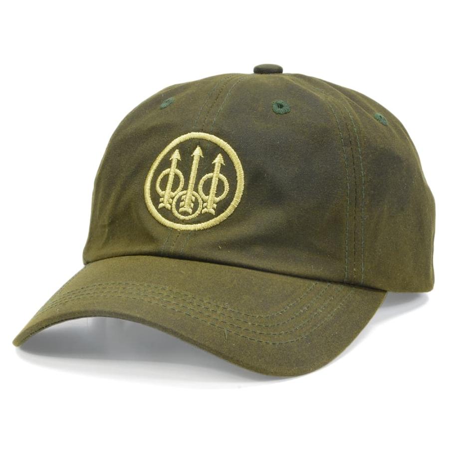Apple ロゴ 刺繍 企業 キャップ オリーブ BERETTA（ベレッタ） キャップ WAXED COTTON HAT メーカーロゴ刺繍入り