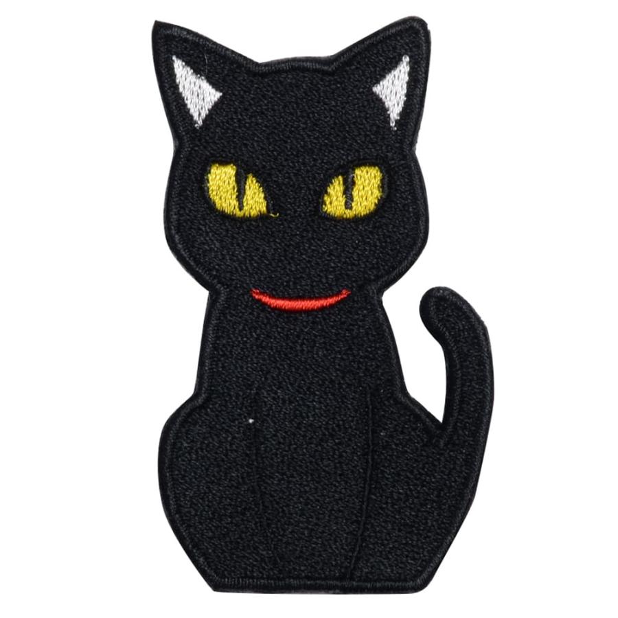 フカヒレ商会 ミリタリーパッチ シンプルねこパッチ [ 黒ねこ