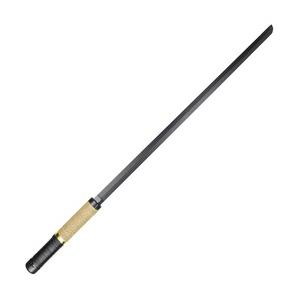 木剣 直刀 コスプレ用 軽量模造刀 全長100cm 柄巻き 石突 [ ベージュ