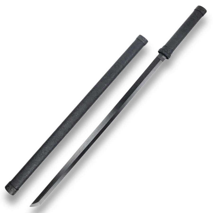 木剣 直刀 コスプレ用 軽量模造刀 全長98cm 龍柄 木刀 トレーナー