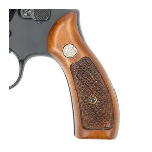 マルシン ガスガン M10 3インチ マットブラックABS 木製グリップ 072516 ハーフチェッカー木製グリップ_3
