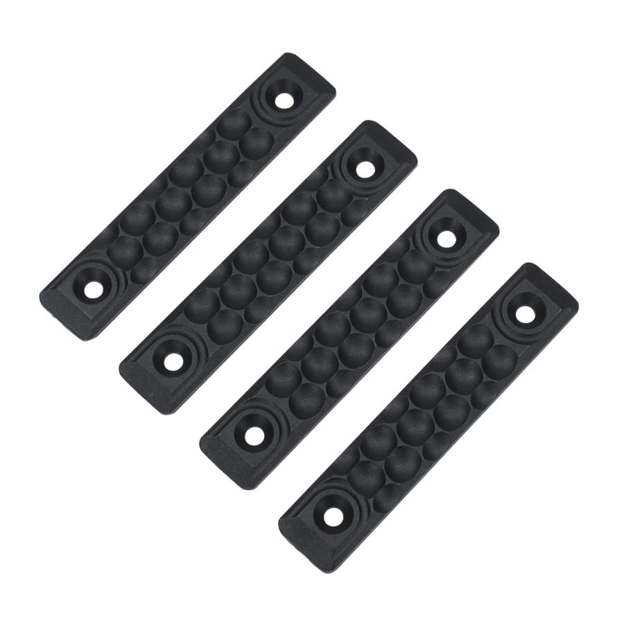 実物 Railscales M-LOK ハニカムパターン レールパネル レールパネル M-LOK用 ハニカム 4本セット [ ブラック / 小