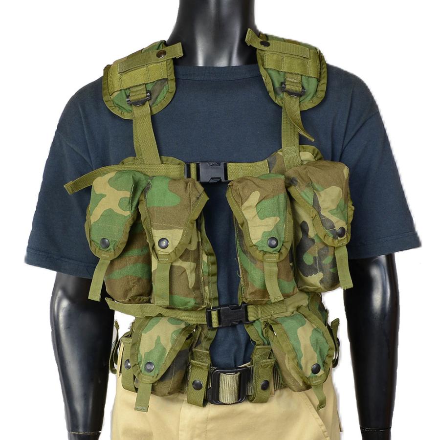 米軍放出品 タクティカルベスト 初期型 LBV ウッドランド迷彩 [ 可