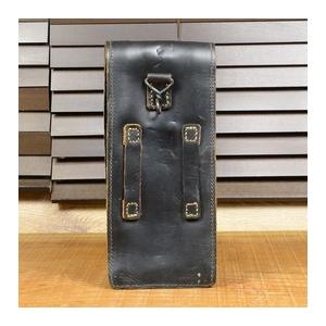 フランス軍放出品 マガジンポーチ MAT49 32発マガジン用 レザー製