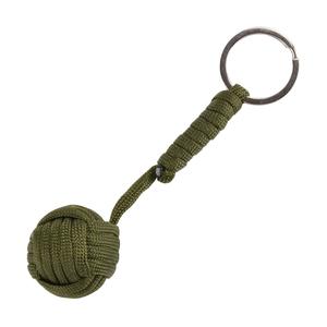 パラコードキーホルダー 猿玉 鉄球入り [ オリーブドラブ