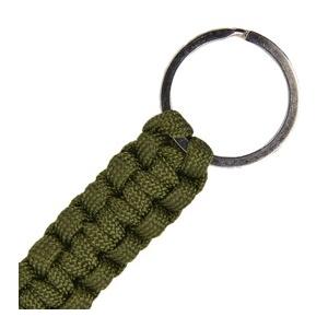 パラコードキーホルダー 猿玉 軽量タイプ 編み込み [ オリーブドラブ