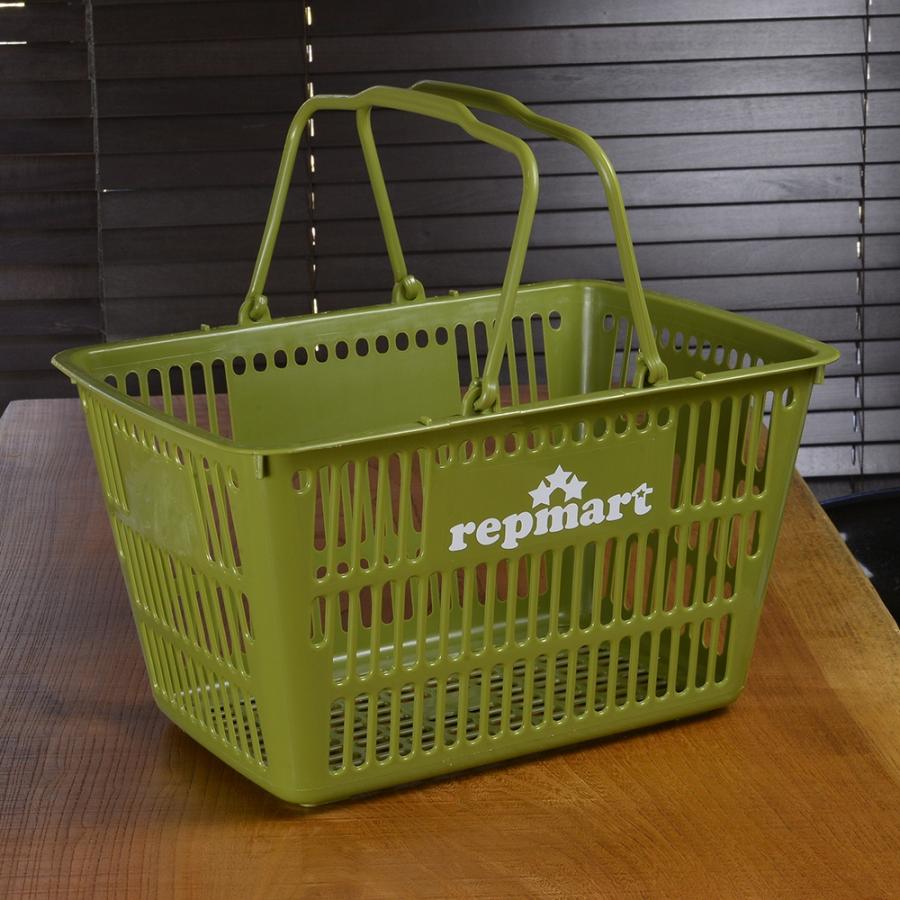 レプマート バスケット 11L 買い物かご ショップオリジナル [ オリーブ