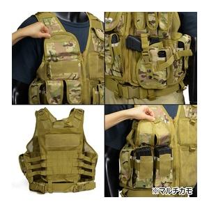 タクティカルベスト 固定式マグポーチ MOLLE装備対応 [ ブラック