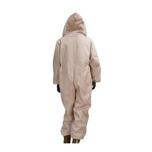 在庫限り 蜂防護服 フェイスガード付 つなぎタイプ Xlサイズ ハチプロテクター スズメバチ駆除 草刈り 農作業 白 虫よけ 防虫 Discoversvg Com