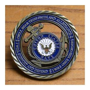 チャレンジコイン 紋章 アメリカ海軍省 記念メダル Challenge Coin