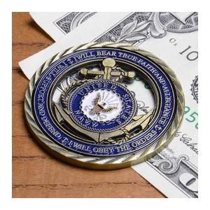 チャレンジコイン 紋章 アメリカ海軍省 記念メダル Challenge Coin