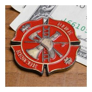 チャレンジコイン FIRE RESCUE マルタ十字型 消防 記念メダル