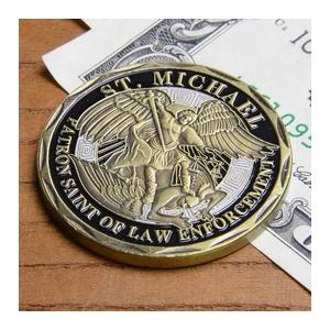 チャレンジコイン 聖ミカエル アメリカ警察 記念メダル [ 小 ] 警察官