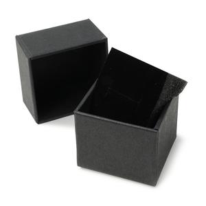 ギフトボックス 貼り箱 5×5×4cm アクセサリーケース [ ブラック / 1個