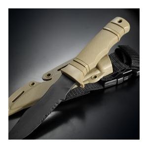 ダミーナイフ  樹脂製 トレーニングナイフ SOG SEAL PUP M37-Kタイプ [ コヨーテブラウン ] 模造ナイフ｜revolutjp｜04