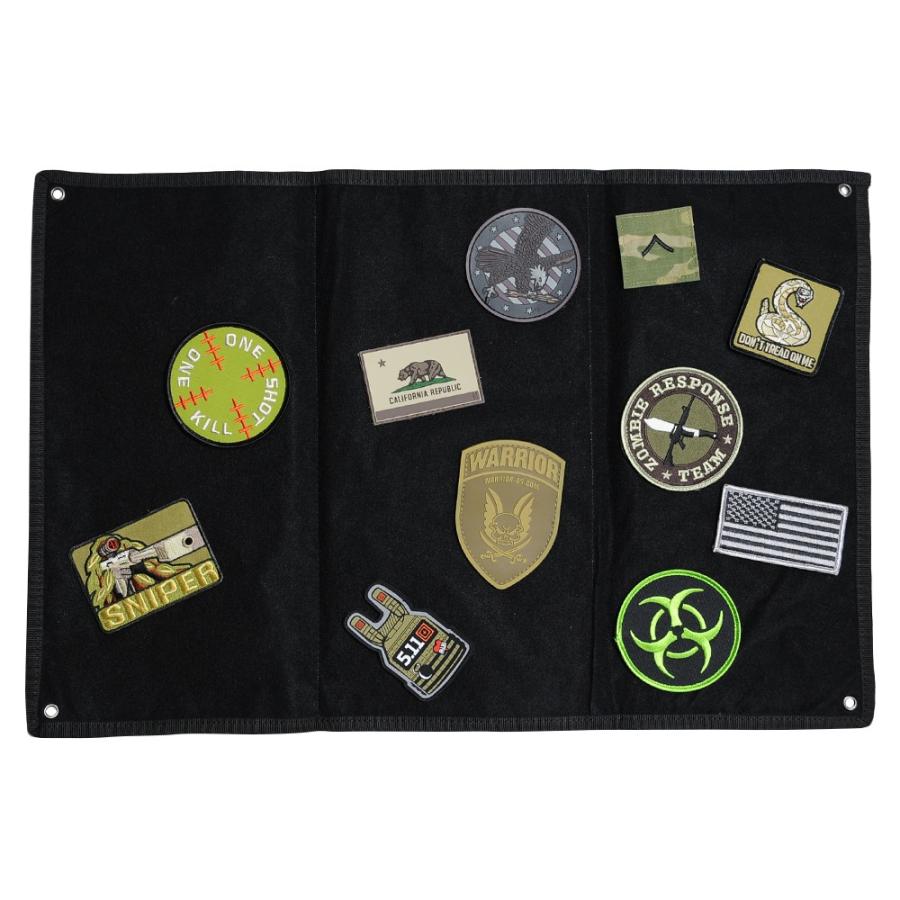 パッチホルダー ベルクロ ワッペン収納 コレクション用 サバゲ