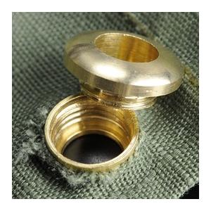 クラフトパーツ ネジ式ハトメ 真鍮 [ 11mm ] ねじ はと目 アイレット