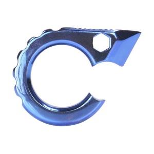 栓抜き チタン製 マルチツール C型 [ ブルー ] ボトルオープナー 栓