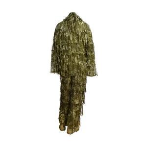 ギリースーツ 迷彩上下セット メッシュ素材 カモフラージュ 偽装 迷彩