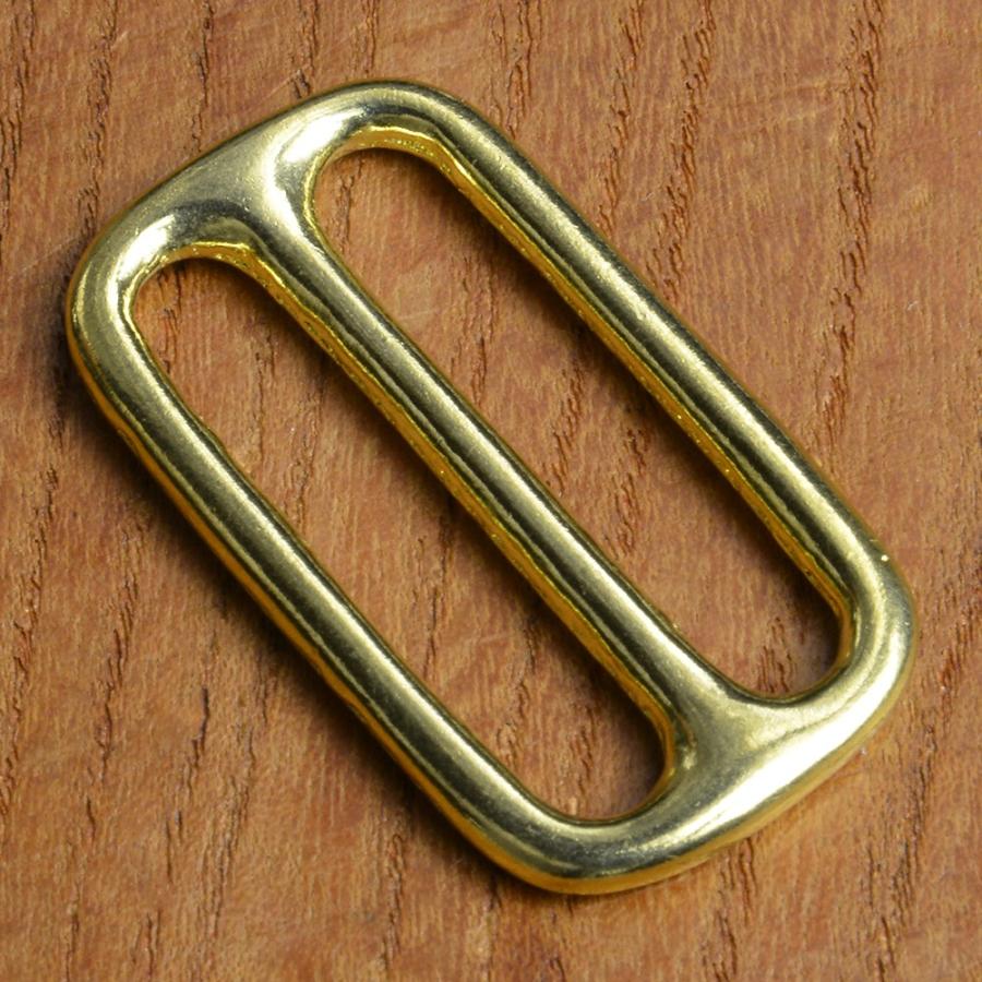 真鍮製 日カン 移動コキ 角なし [ 37mm ] ブラス レザークラフト