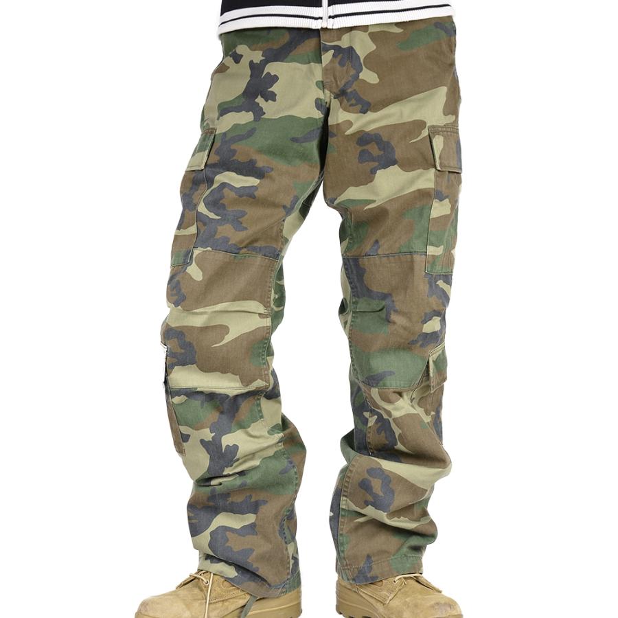 Rothco カーゴパンツ ビンテージ調 パラトルーパー 迷彩 [ ウッドランドカモ / XSサイズ ][ro2586xs] ROTHCO（ロスコ） カーゴパンツ ビンテージ調 パラトルーパー 迷彩