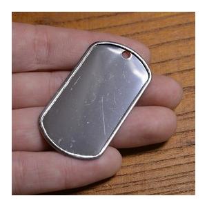 ドッグタグ プレート 鏡面 ステンレス 8381 | ドックタグ 認識票 DOG