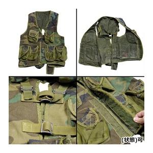 トルコ軍放出品 タクティカルベスト 迷彩 リアポケット付 [ 可 ] 軍