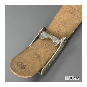 ドイツ軍放出品 トラウザーベルト レザー製 [ 100cm / 可 ] 軍払下げ品