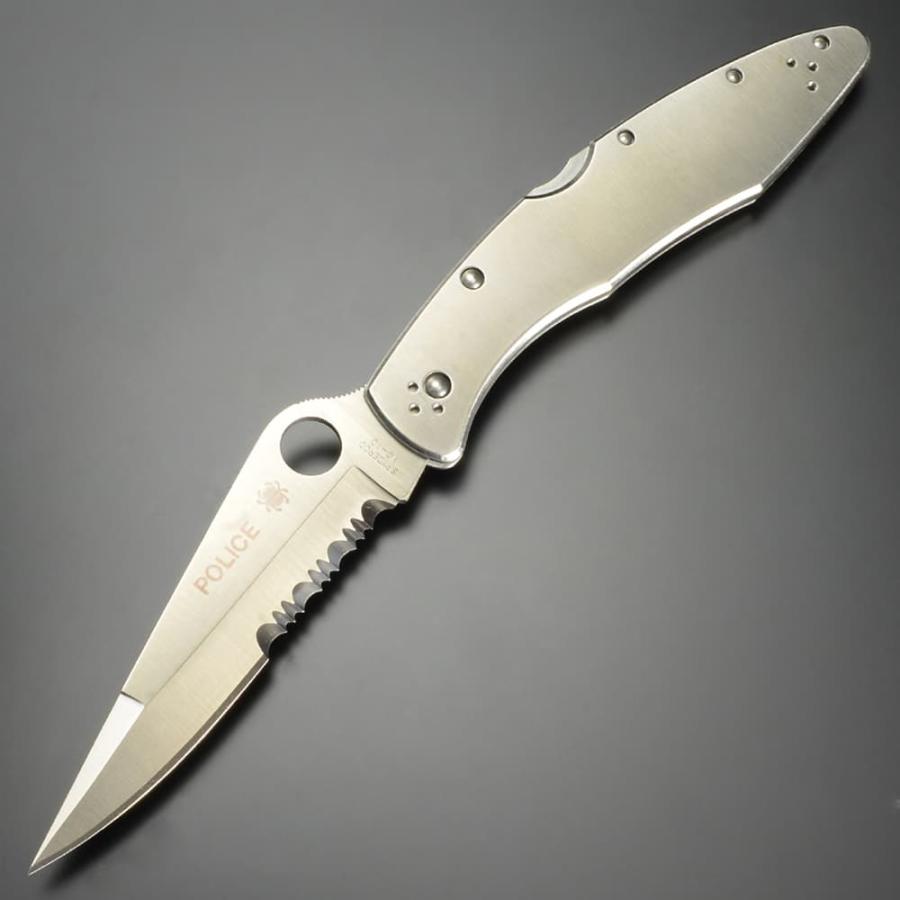 スパイダルコ POLICE ポリス 折りたたみナイフ 半波刃 Spyderco スパイダルコ POLICE ポリス 折りたたみナイフ 半波刃 Spyderco