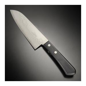 三徳包丁 田中一之刃物製作所 誠貴作 積層鋼 V金10号ダマスカス鋼 料理