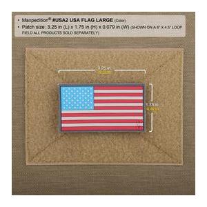 MAXPEDITION パッチ 星条旗 PVC ベルクロ [ グロー / ラージ