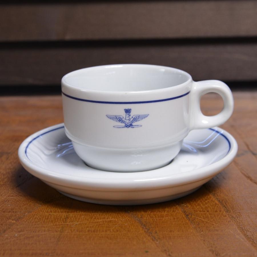 イタリア軍放出品 エスプレッソカップ＆ソーサー 食器 [ デッド