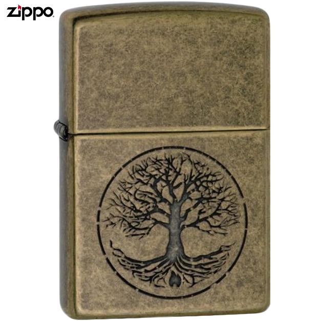 ZIPPO（ジッポー） 木＃29149 TREE OF LIFE アンティークブラス オイル
