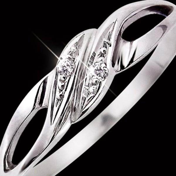 指輪 リング OFFSPRING ring in 18k yellow gold with diamonds | Georg Jensen