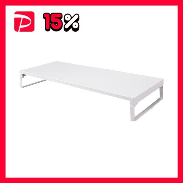 （まとめ） リヒトラブ 机上台 W590×D250×H80mm 白 A-7332-0 1台 〔×2セット〕