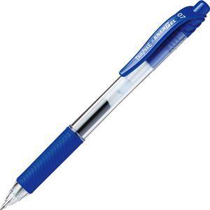（まとめ） TANOSEE ノック式ゲルインクボールペン 0.7mm 青 1本 〔×80セット〕