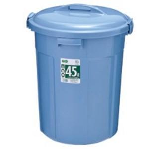 （まとめ） 積水テクノ成型 エコポリペール 丸型 45L フタ単品(本体別売） ブルー PEFN45B 1個 〔×10セット〕_1
