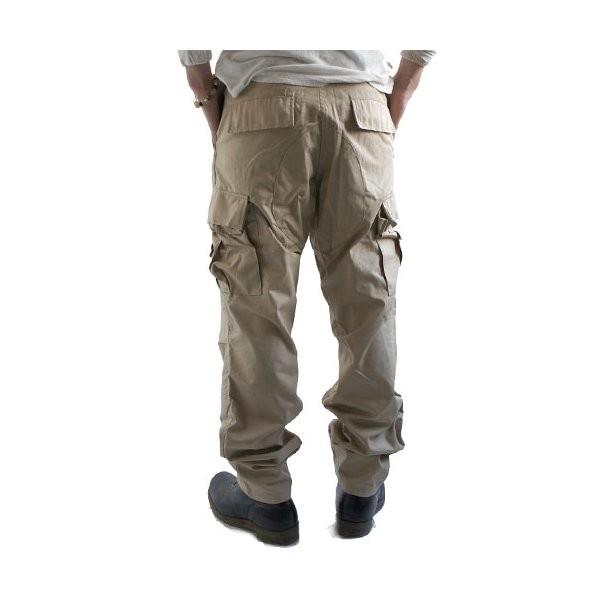 アメリカ軍 BDU カーゴパンツ XLサイズ カーキ リップストップ YN521007 レプリカ ミリタリーパンツ 軍モノ 迷彩服の画像