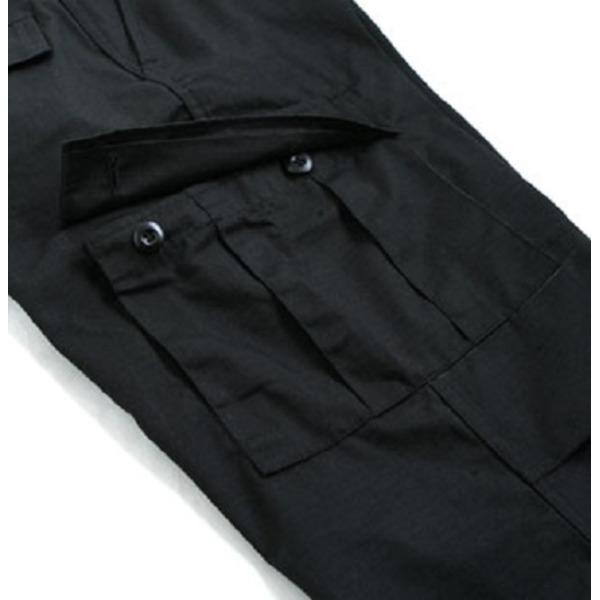 アメリカ軍 BDU カーゴパンツ XLサイズ ブラック リップストップ YN521007 レプリカ ミリタリーパンツ 軍モノ 迷彩服の画像