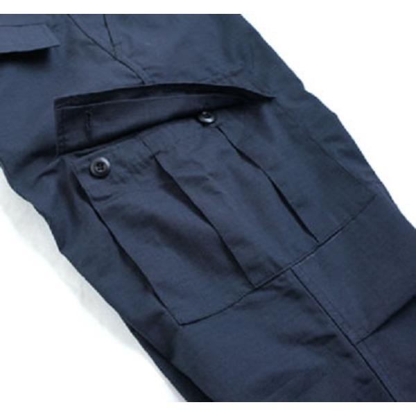 アメリカ軍 BDU カーゴパンツ Lサイズ ネイビー リップストップ YN521007 レプリカ ミリタリーパンツ 軍モノ 迷彩服の画像