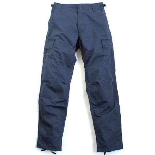 アメリカ軍 BDU カーゴパンツ Lサイズ ネイビー リップストップ YN521007 レプリカ ミリタリーパンツ 軍モノ 迷彩服の画像