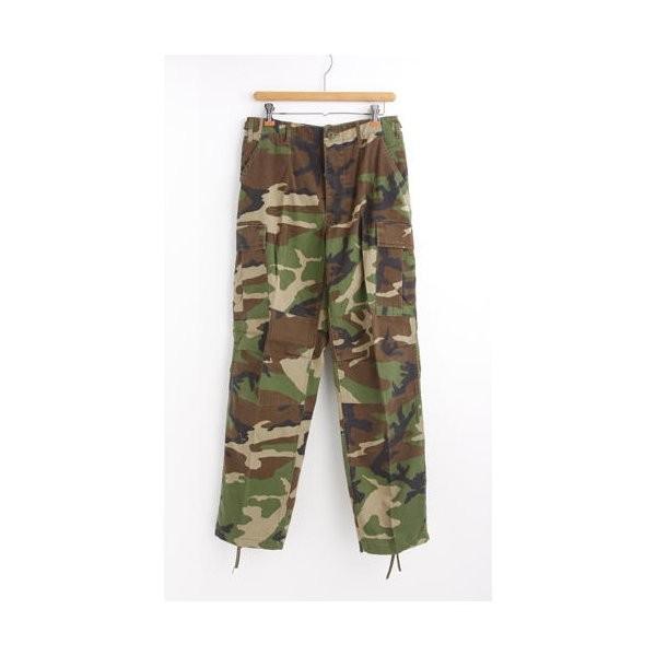 アメリカ軍 BDU カーゴパンツ Sサイズ ウットランド リップストップ YN521007 レプリカ ミリタリーパンツ 軍モノ 迷彩服