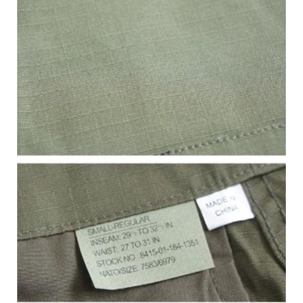 アメリカ軍 BDU カーゴパンツ XLサイズ オリーブ リップストップ YN521007 レプリカ ミリタリーパンツ 軍モノ 迷彩服の画像