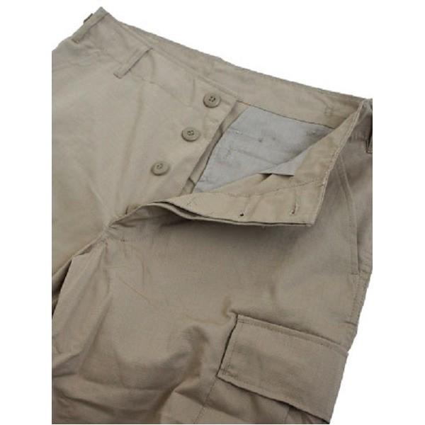 アメリカ軍 BDU カーゴ ショートパンツ Mサイズ リップストップ カーキ レプリカ 米軍 ミリタリーパンツ 迷彩服の画像